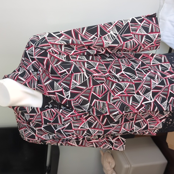 Dress Barn career jacket blazer red Medium  |  Petite - Picture 14 of 17